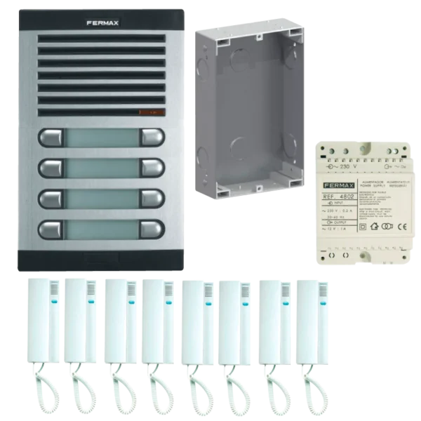 Kit Portier Citymax 8BP Poste BL 230V - Image 2