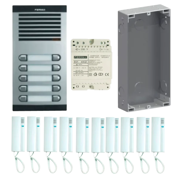 Kit Portier Citymax 10BP Poste BL 230V - Image 5