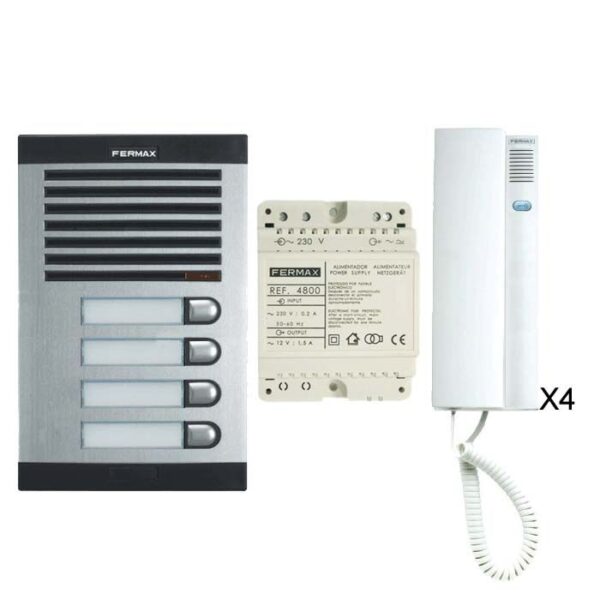 Kit Portier Citymax 4BP Poste BL 230V - Image 2